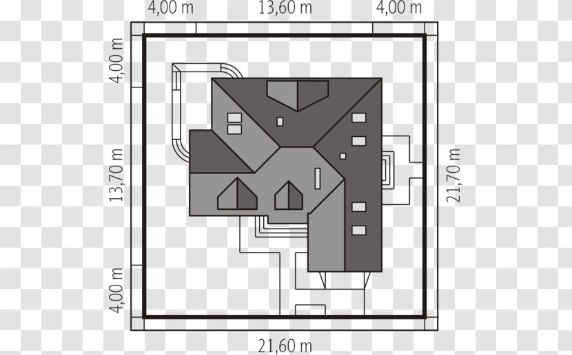 House Plan Roof - Kitchen Transparent PNG