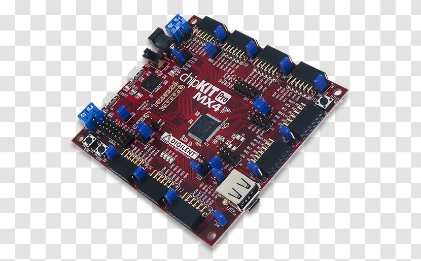 Microcontroller Electronic Component Electronics Circuit Engineering - Sound Cards Audio Adapters - Microprocessor Development Board Transparent PNG