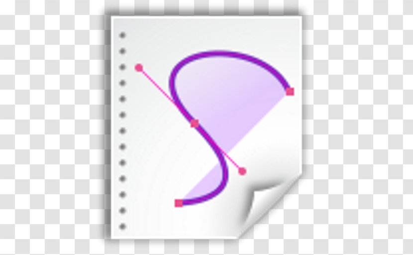 Pink M Line Font - Violet - Design Transparent PNG
