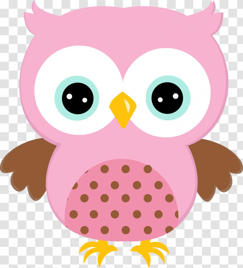 P!nk Free Owl Clip Art - Pnk - Cute Transparent PNG