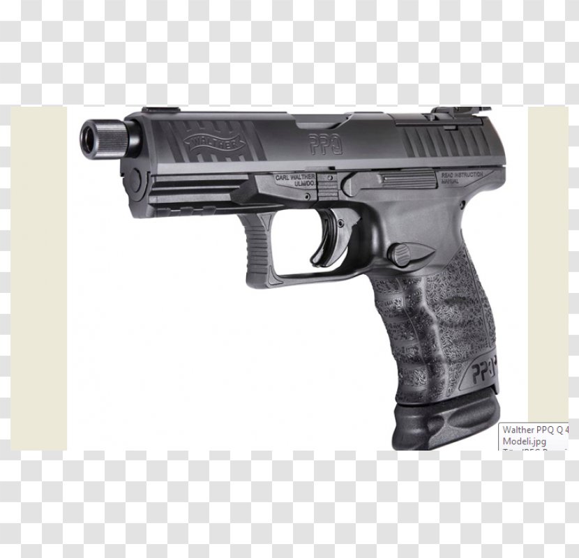 Walther PPQ Carl GmbH Semi-automatic Pistol Trigger 9×19mm Parabellum - Semiautomatic - Handgun Transparent PNG