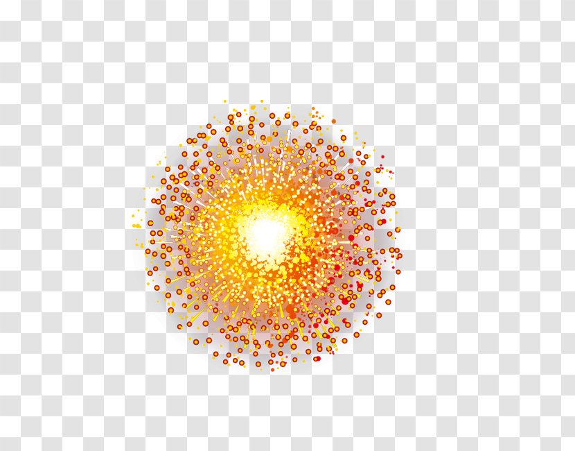 Circle Pattern - Symmetry - Orange Fireworks Transparent PNG