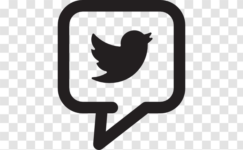 Social Media - Black And White - Bird Transparent PNG