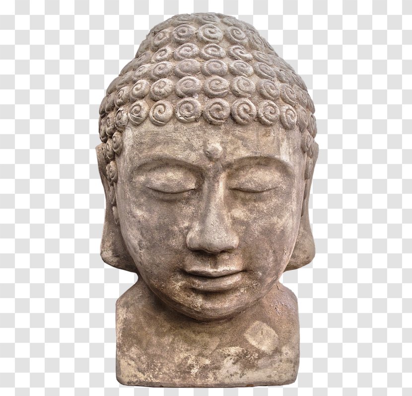 Stone Carving Sculpture Statue Face Forehead - Chin - Artifact Transparent PNG