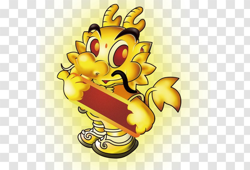 Chinese Dragon Cartoon New Year - Pollinator Transparent PNG