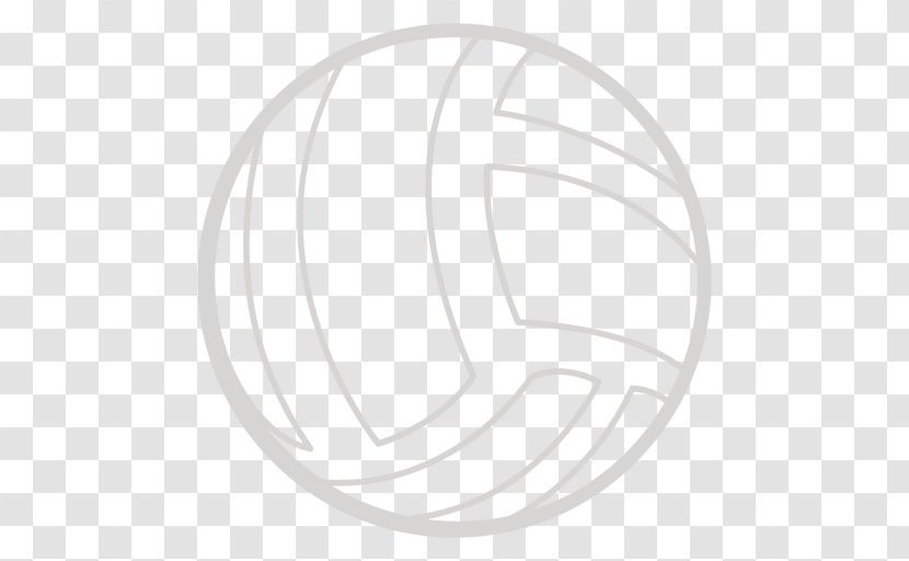 Circle White Angle Line Art - Black And Transparent PNG