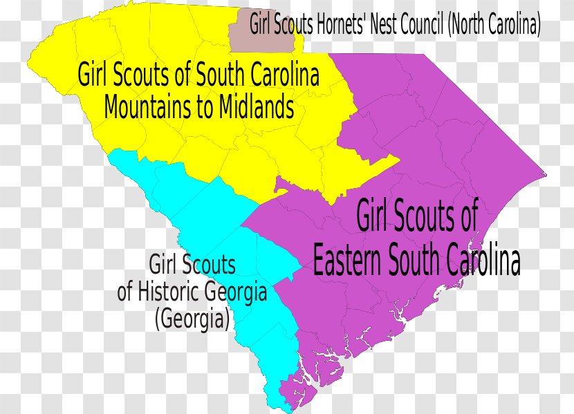 South Carolina North Girl Scouts Of The USA Scouting Boy America - Brand - Area Transparent PNG