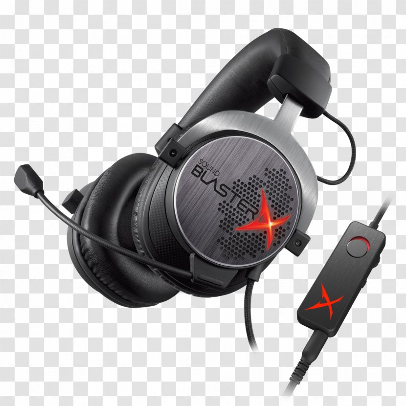 Headphones Creative Technology Sound BlasterX H7 Cards & Audio Adapters Gaming 7.1 Headset Für PC, MAC, Android, IOS, PS4, XBOX ONE Transparent PNG