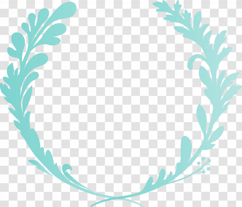 Aqua Leaf Turquoise Plant Transparent PNG