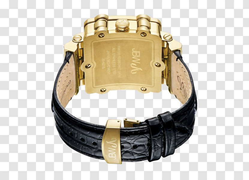 Watch Gold Leather Calfskin Diamond - Memorial Day Flash Sale Transparent PNG