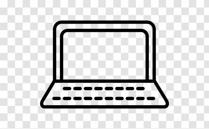 Laptop - Black And White - Rectangle Transparent PNG