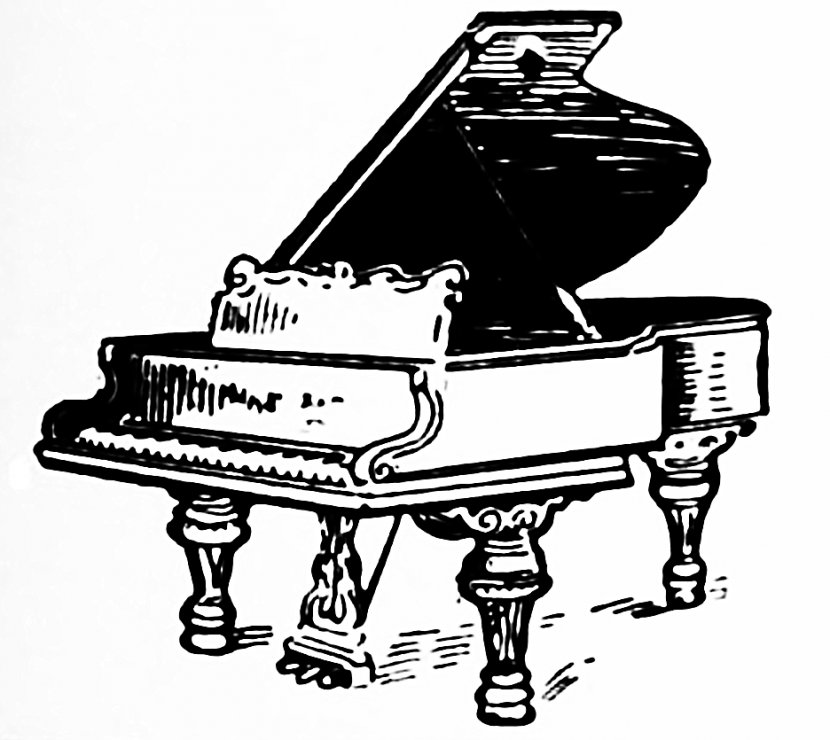 Victorian Era Piano Free Content Clip Art - Cartoon - Cliparts Background Transparent PNG