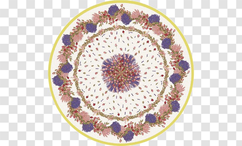 Tableware Platter Plate Violet Lilac - Tablecloth Transparent PNG