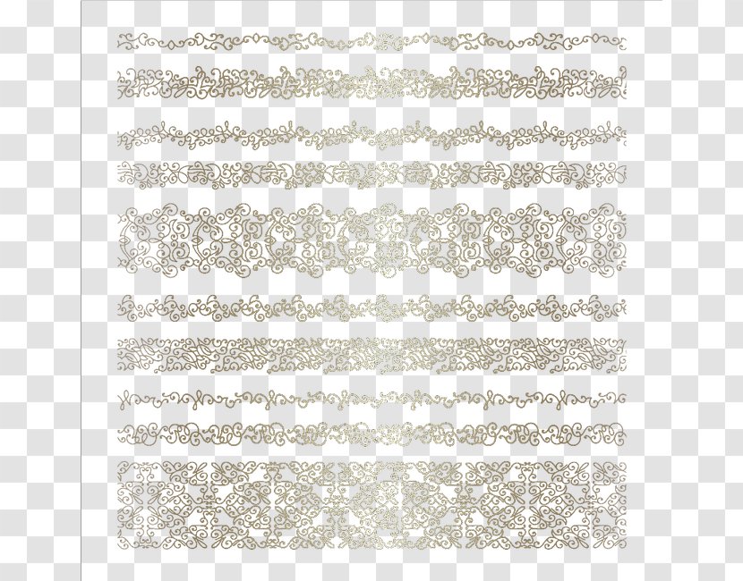 Lace Pattern - Rectangle - Edge Of The Tread Transparent PNG