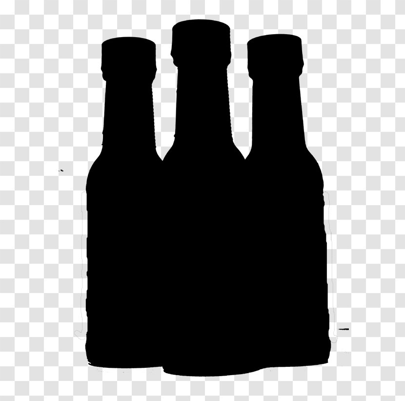 Beer Bottle Wine Glass - Alcoholic Beverages - Black Transparent PNG