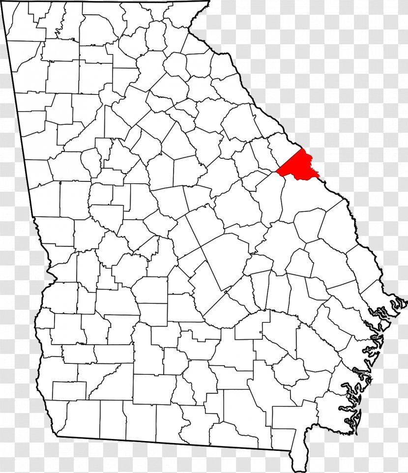 Richmond County Walton Morgan Laurens County, Georgia Lumpkin - Pulaski - Augusta National Map Transparent PNG