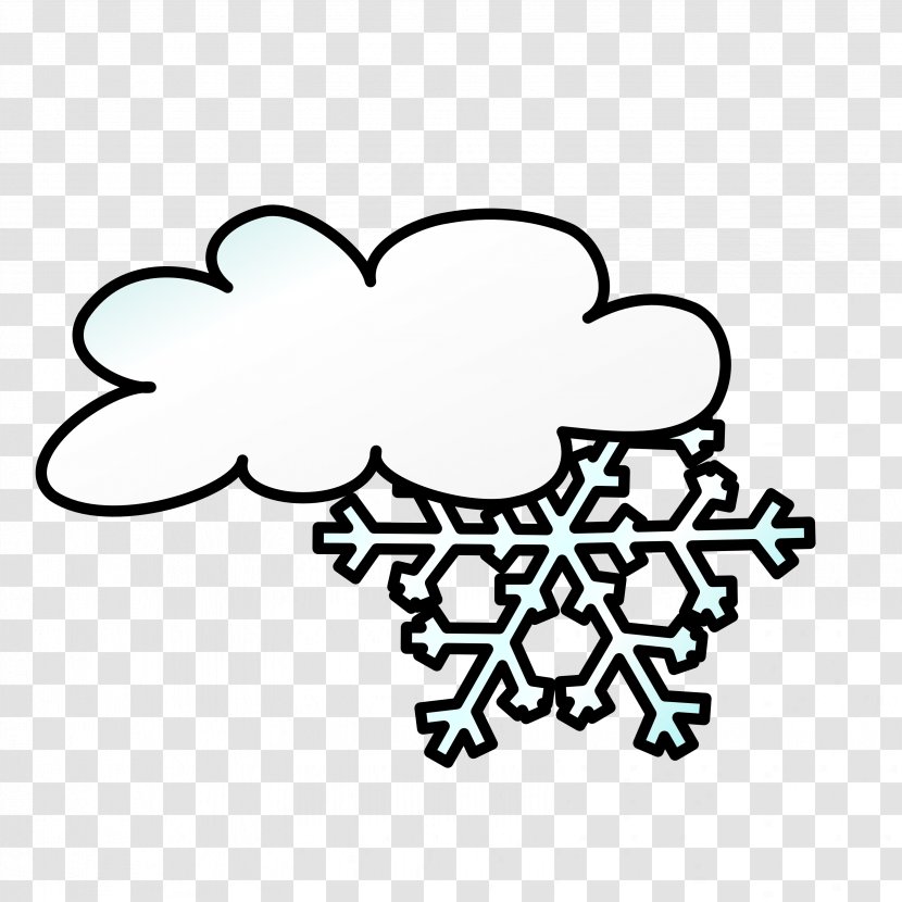 Weather Cold Snow Clip Art - Monochrome - Cliparts Transparent PNG