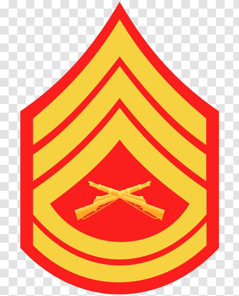 United States Marine Corps Rank Insignia Master Sergeant Staff First - Military Transparent PNG