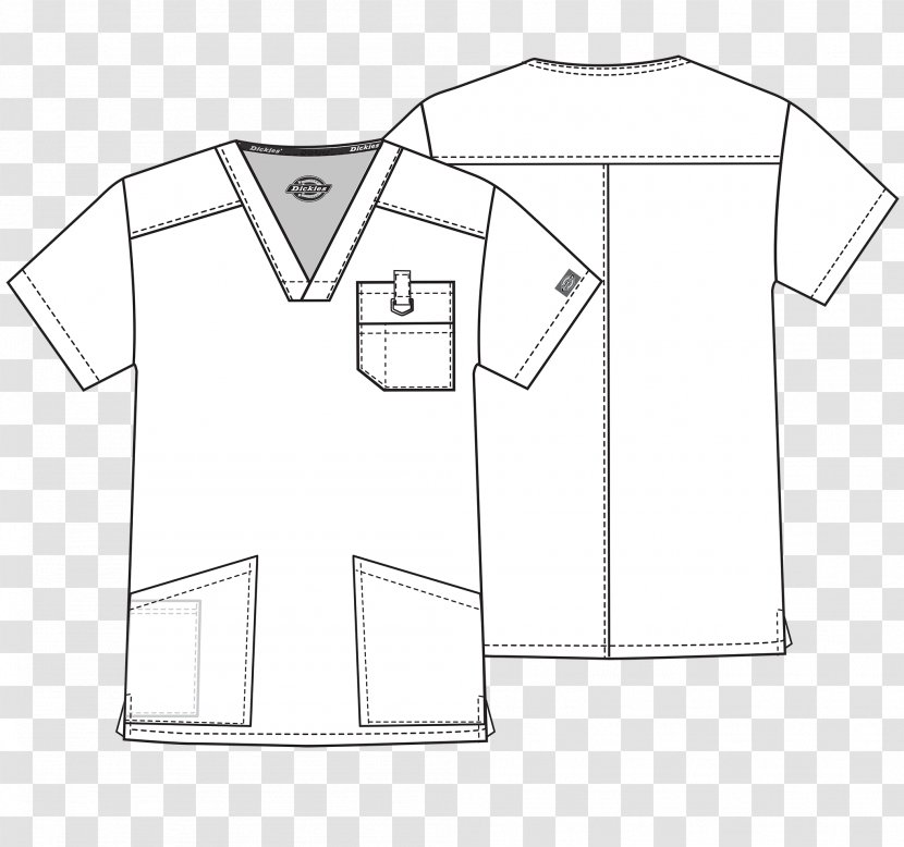 T-shirt Scrubs Clothing Dickies Pocket - Neck Transparent PNG