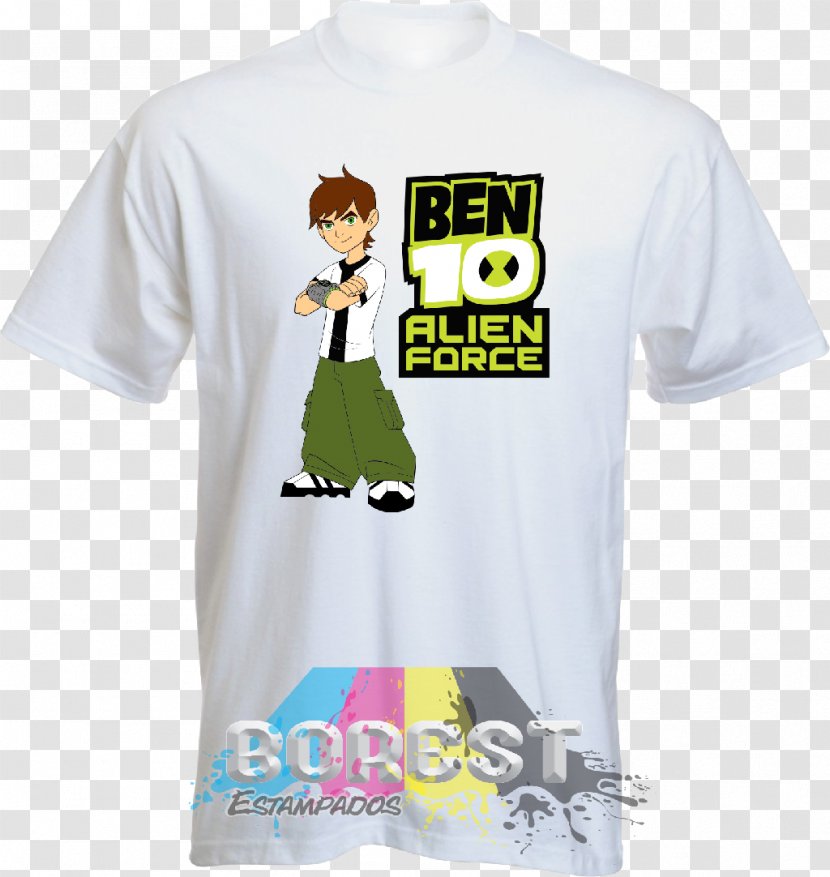 T-shirt Ben 10 Alien Force: Vilgax Attacks New Ultimate Guessing Game Kids Children Toys (Cartoon Network) Logo Sleeve - Force Transparent PNG