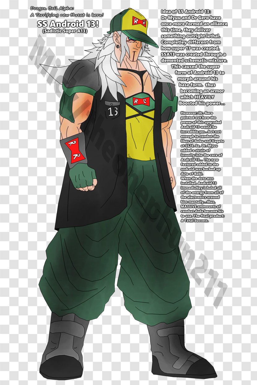 Ball Alpha Android 13 Dragon 17 Doctor Gero - Shenron Transparent PNG