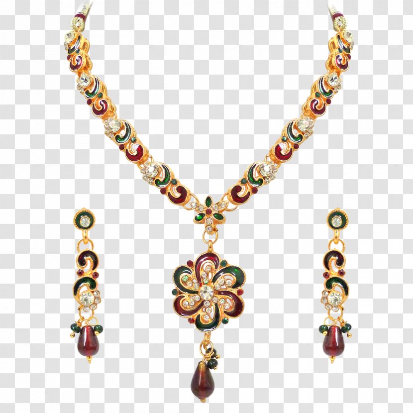 Pearl Necklace Kundan Jewellery Costume Jewelry Transparent PNG
