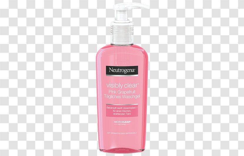 Lotion Neutrogena VISIBLY CLEAR Pink Grapefruit Cream Wash Skin Moisturizer - Face Transparent PNG