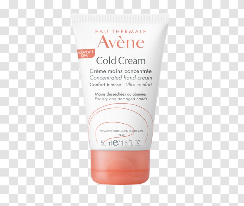 Avène Cold Cream Lotion Sunscreen - Hand Transparent PNG