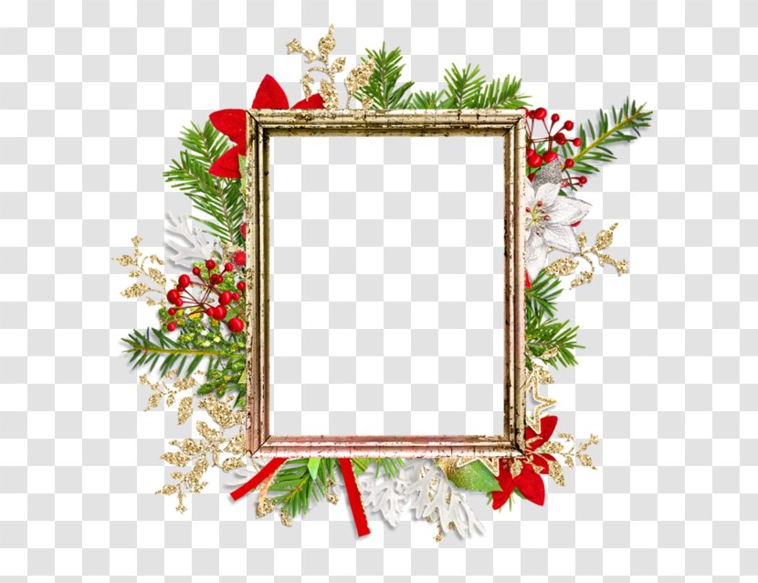 Paper Picture Frames Christmas Ornament - Rigid Frame Transparent PNG