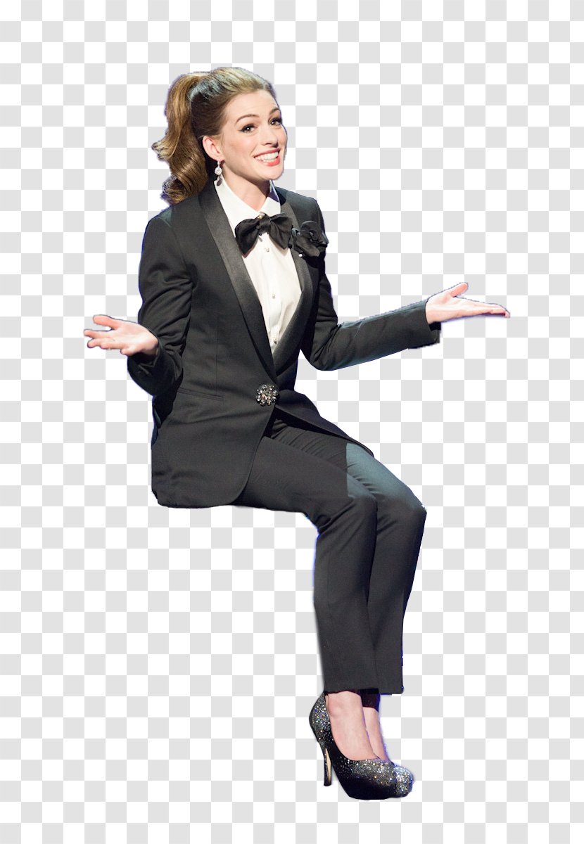 Anne Hathaway 83rd Academy Awards Blazer Pattern - Flower - Pic Transparent PNG