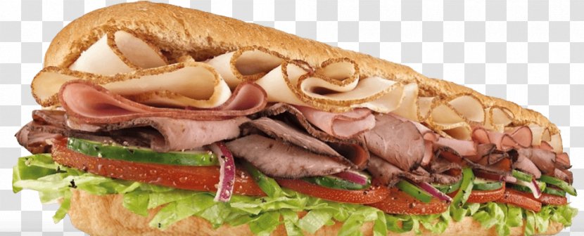Submarine Sandwich Hamburger Fast Food Venice Subway - Ham Transparent PNG