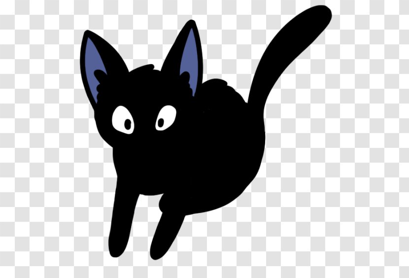 Black Cat Kitten Whiskers Domestic Short-haired - And White - HAIR BALL TOTORO Transparent PNG