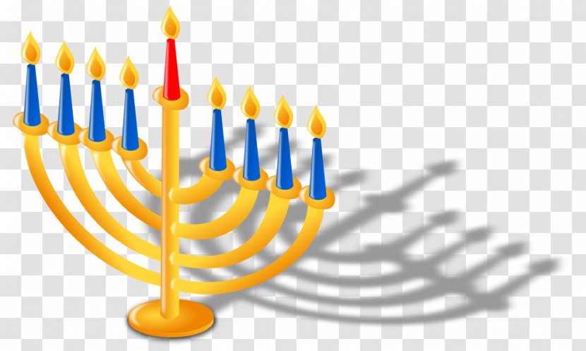 Menorah Clip Art Hanukkah Judaism - Birthday Candle - Of A Transparent PNG