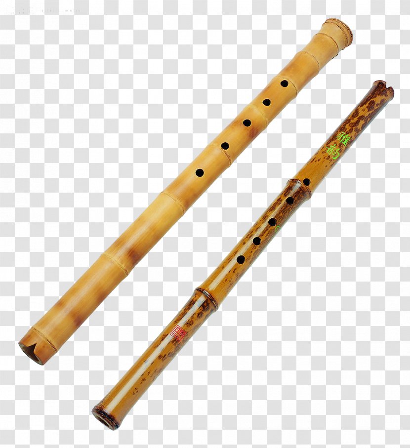Bamboo Musical Instruments Flute - Tree Transparent PNG