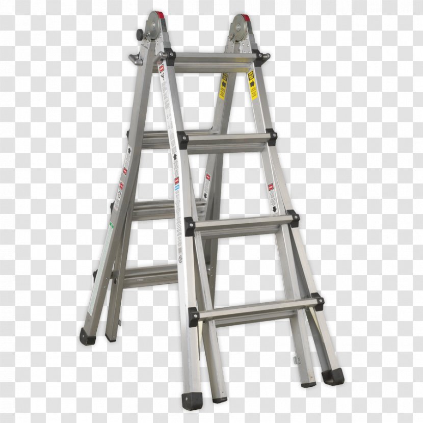 Ladder Aluminium Height EN 131 Keukentrap - Length Transparent PNG