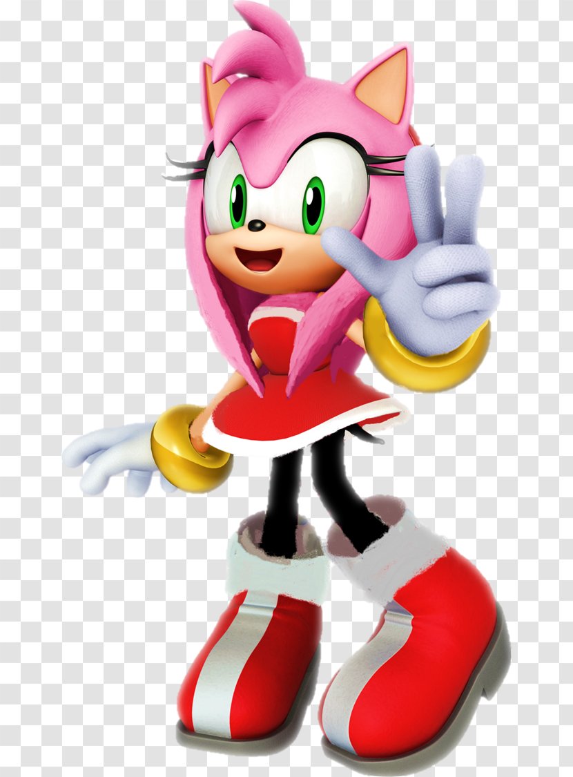 Amy Rose Sonic The Hedgehog & All-Stars Racing Transformed Chaos Doctor Eggman - Long Hair Transparent PNG