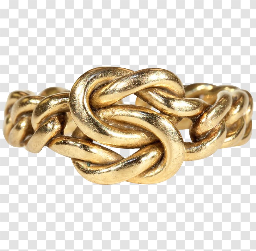 Gold True Lover's Knot Wedding Ring - Love Transparent PNG