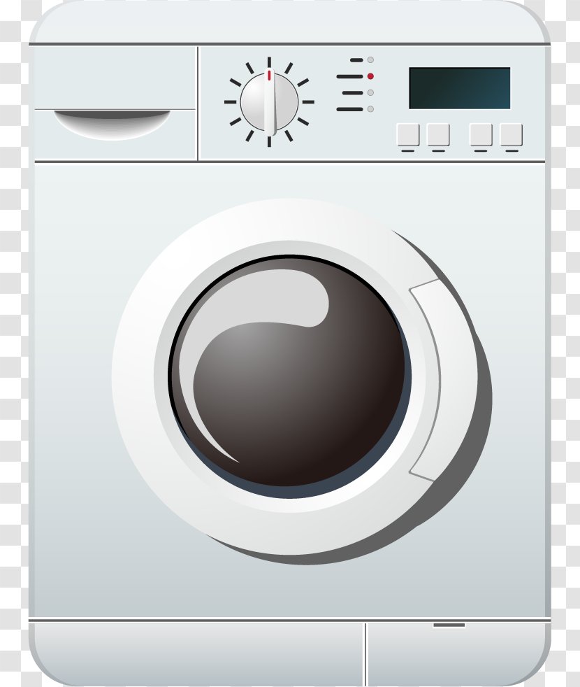 Clothes Dryer Washing Machine Laundry - Vector Electric Transparent PNG