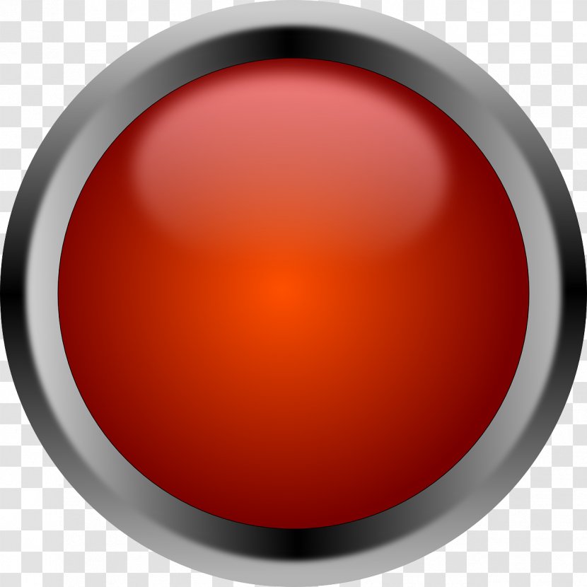 Button Red Clip Art - Shine Transparent PNG
