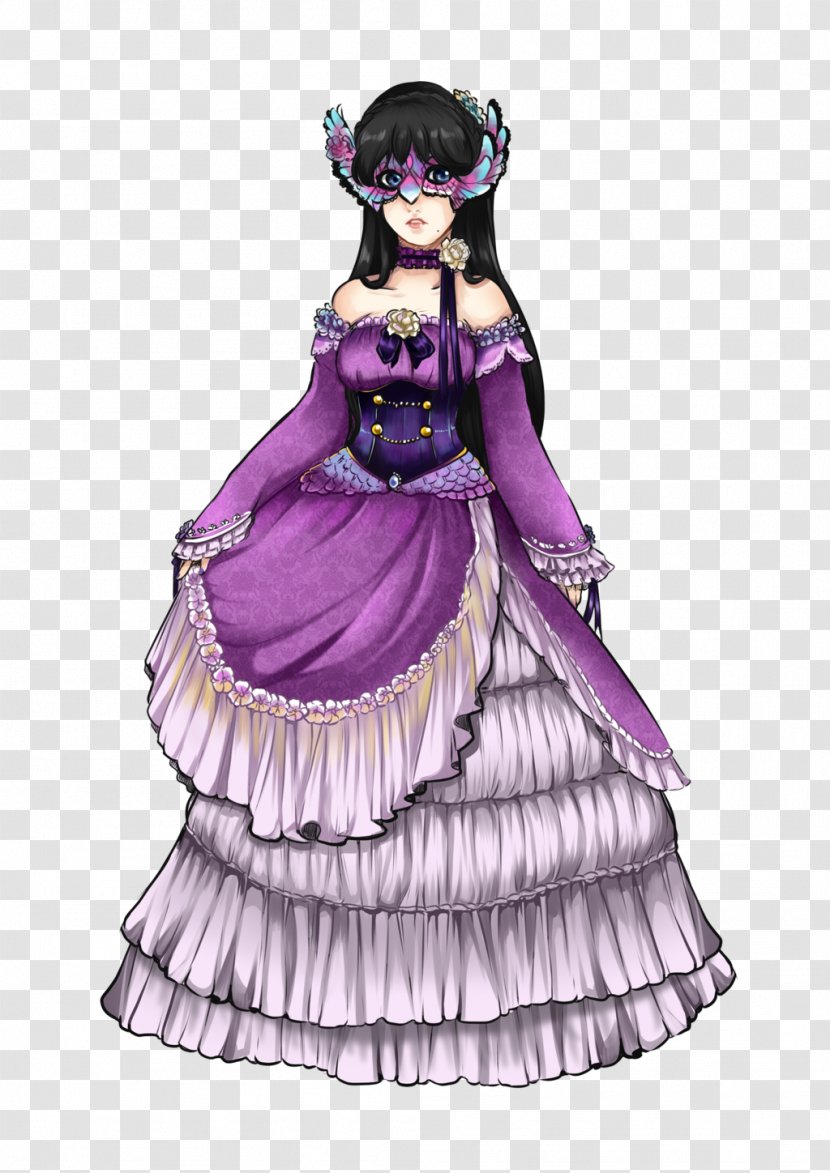 Costume Design Gown Character Fiction - Lilac - YAMI Transparent PNG