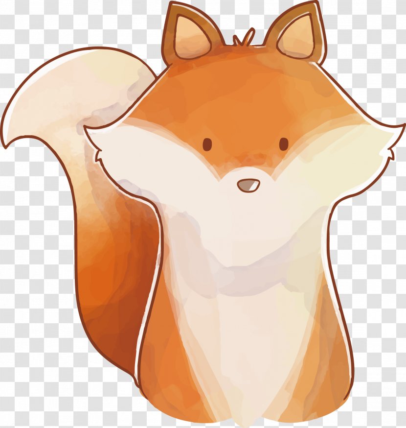 Red Fox Whiskers Illustration - Painting - Vector Painted Transparent PNG