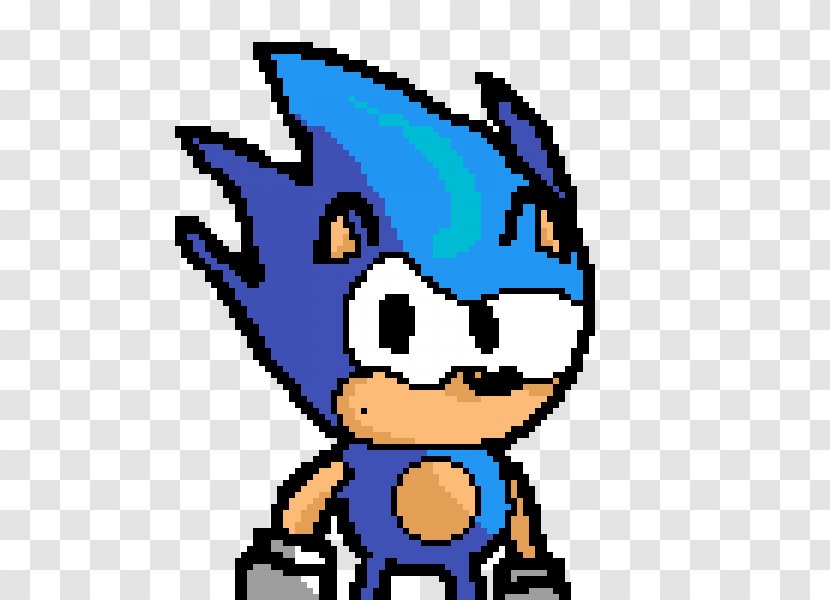 Clip Art Drawing Fan Sonic The Hedgehog - Character - Pixel Transparent PNG