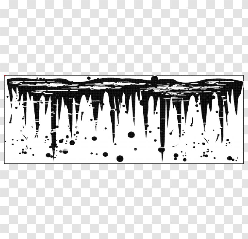Icicle Rubber Stamp Clip Art - Creepy Transparent PNG