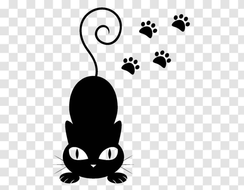 Black Cat Kitten Clip Art - Artwork Transparent PNG