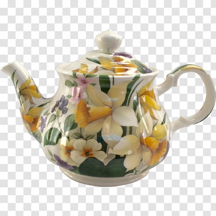 Teapot Porcelain Floral Design - Cup - Tea Transparent PNG