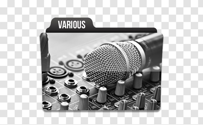 Monochrome Photography Microphone Font - Frame - Various Transparent PNG