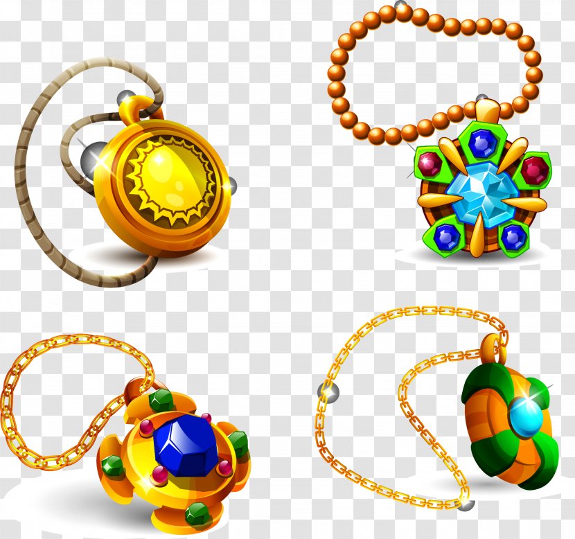 Yellow Jewellery Circle Bead - Fashion Accessory - Necklace Transparent PNG