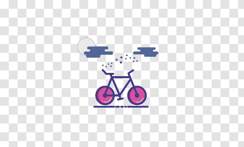 Blue Purple Logo Painting - Balloon - Simple Bike Transparent PNG
