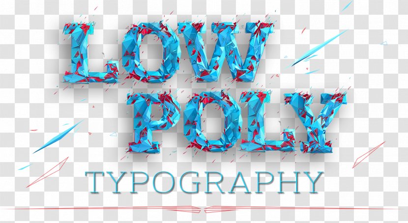 Low Poly Typography Graphic Design Font - Brand Transparent PNG