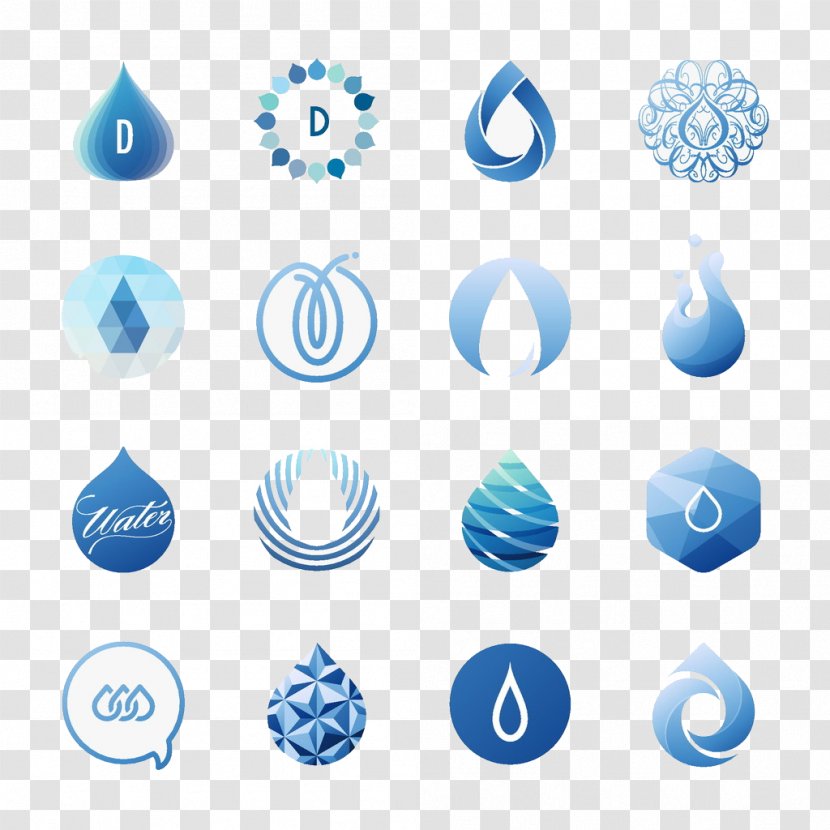 Logo - Drop - Design Of Water Droplets Transparent PNG